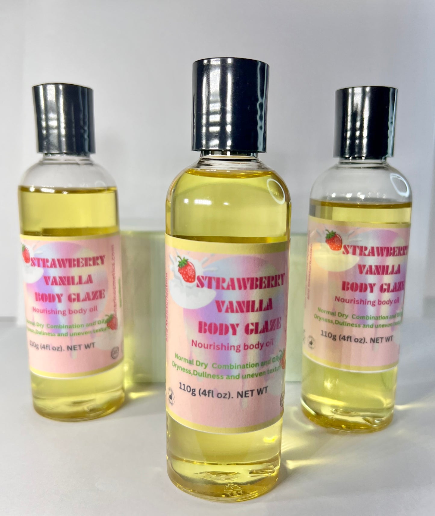 STRAWBERRY VANILLA BODY GLAZE NOURISHING BODY OIL