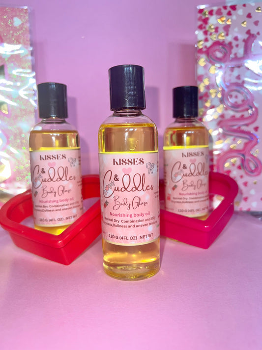 KISSES CUDDLES & LOVE  BODY GLAZE  NOURISHING BODY OIL